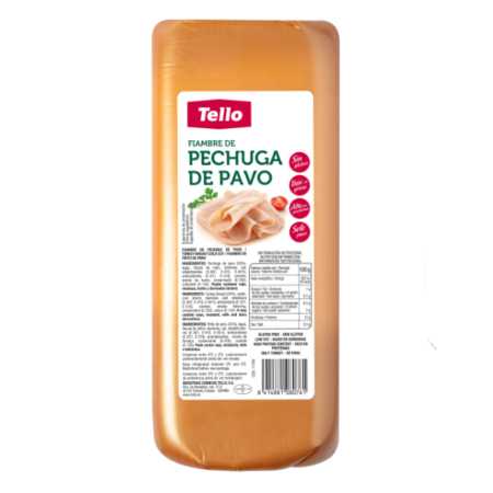 Fiambre de pechuga de Pavo Baja en Grasa